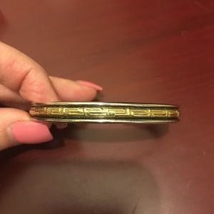 Sterling Silver Cuff, Aztec design.